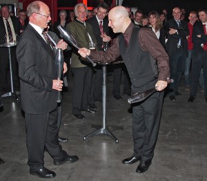 Messe Jongleur und Moderator